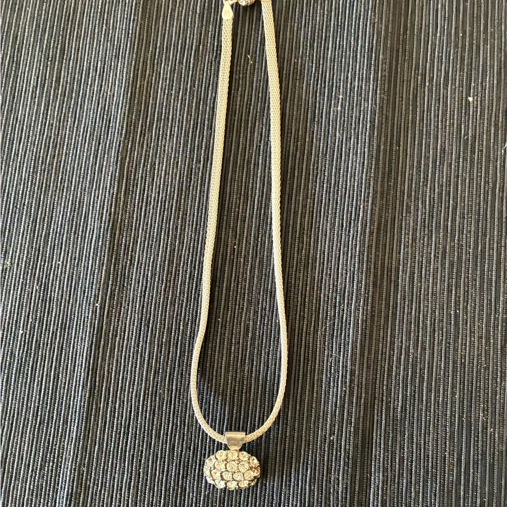 Elegant silver Pendant Necklace 925 Italy